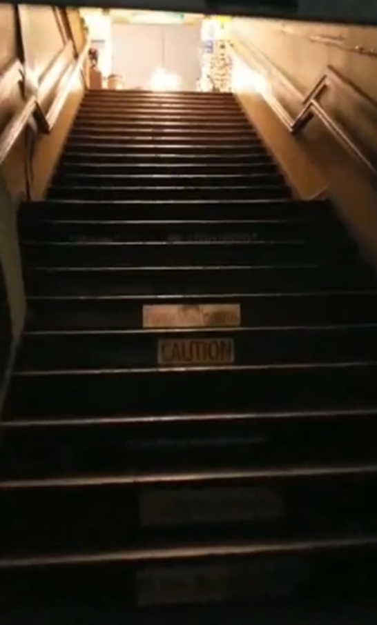 Old Opera House stairs entry